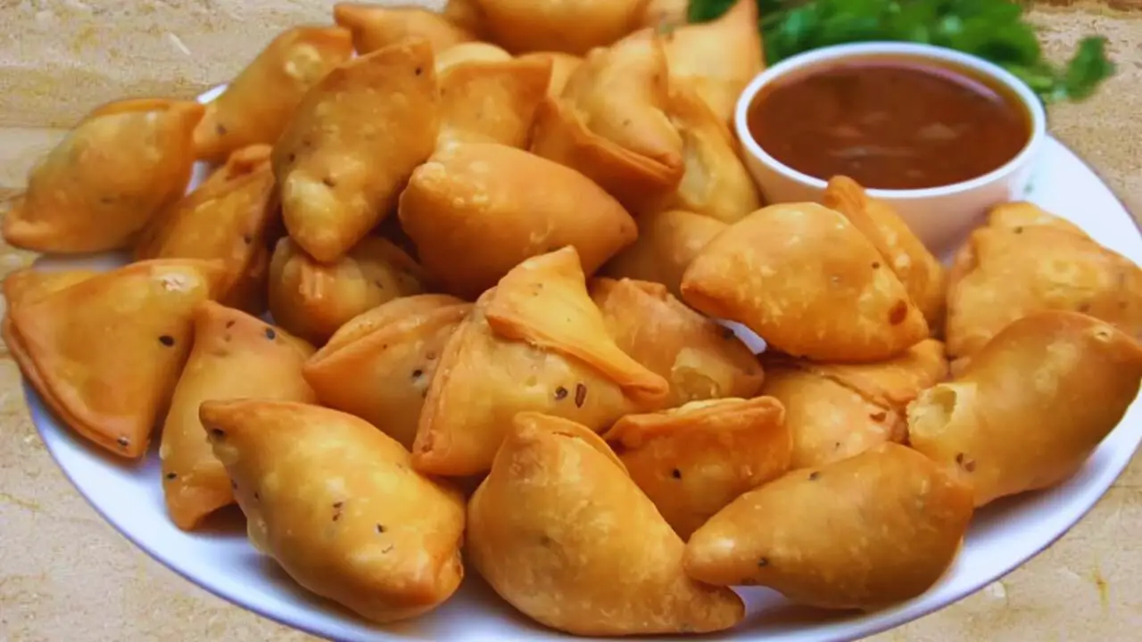 Serving Vegetable Samosas