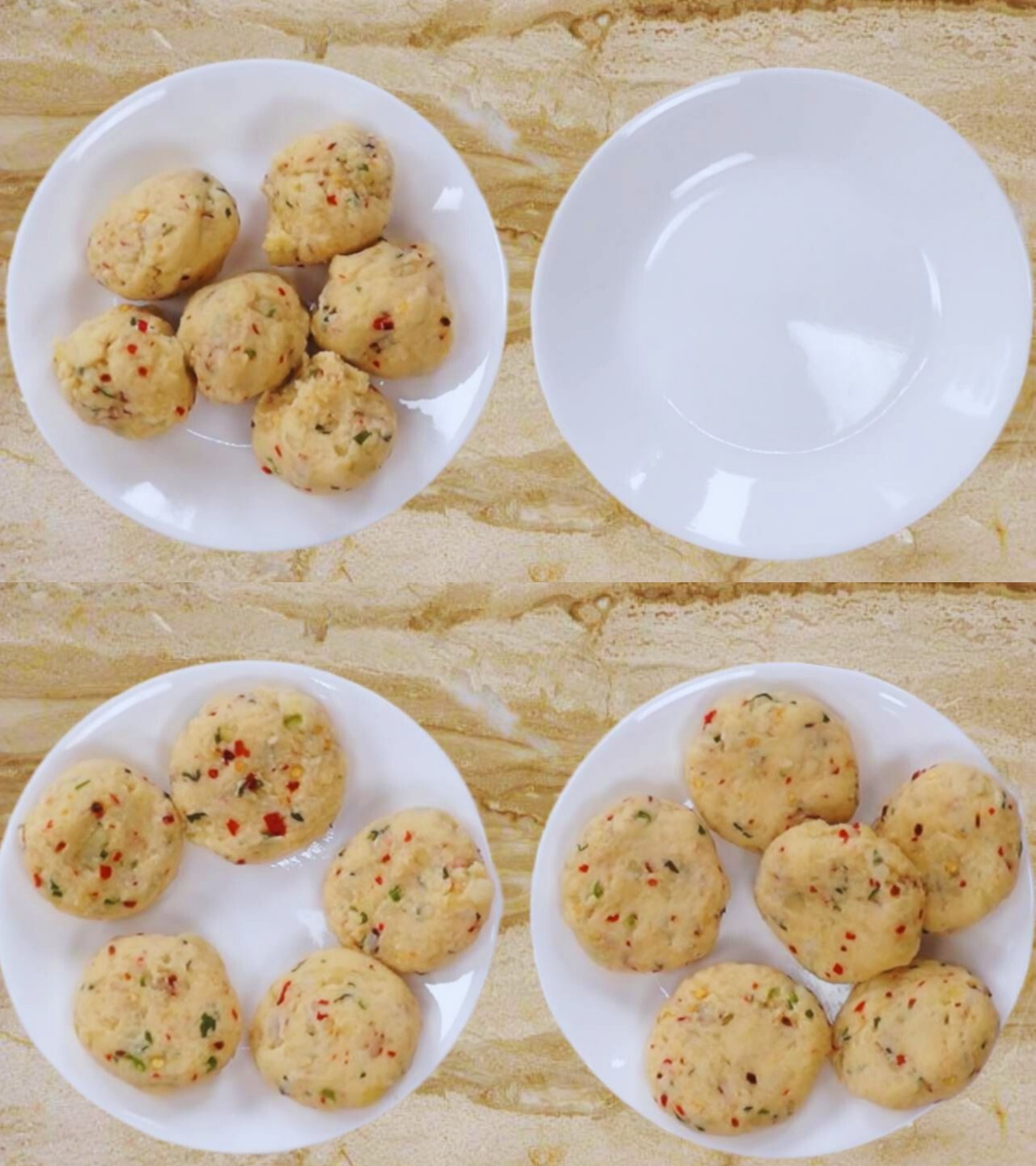 Shaping Aloo Tikkis
