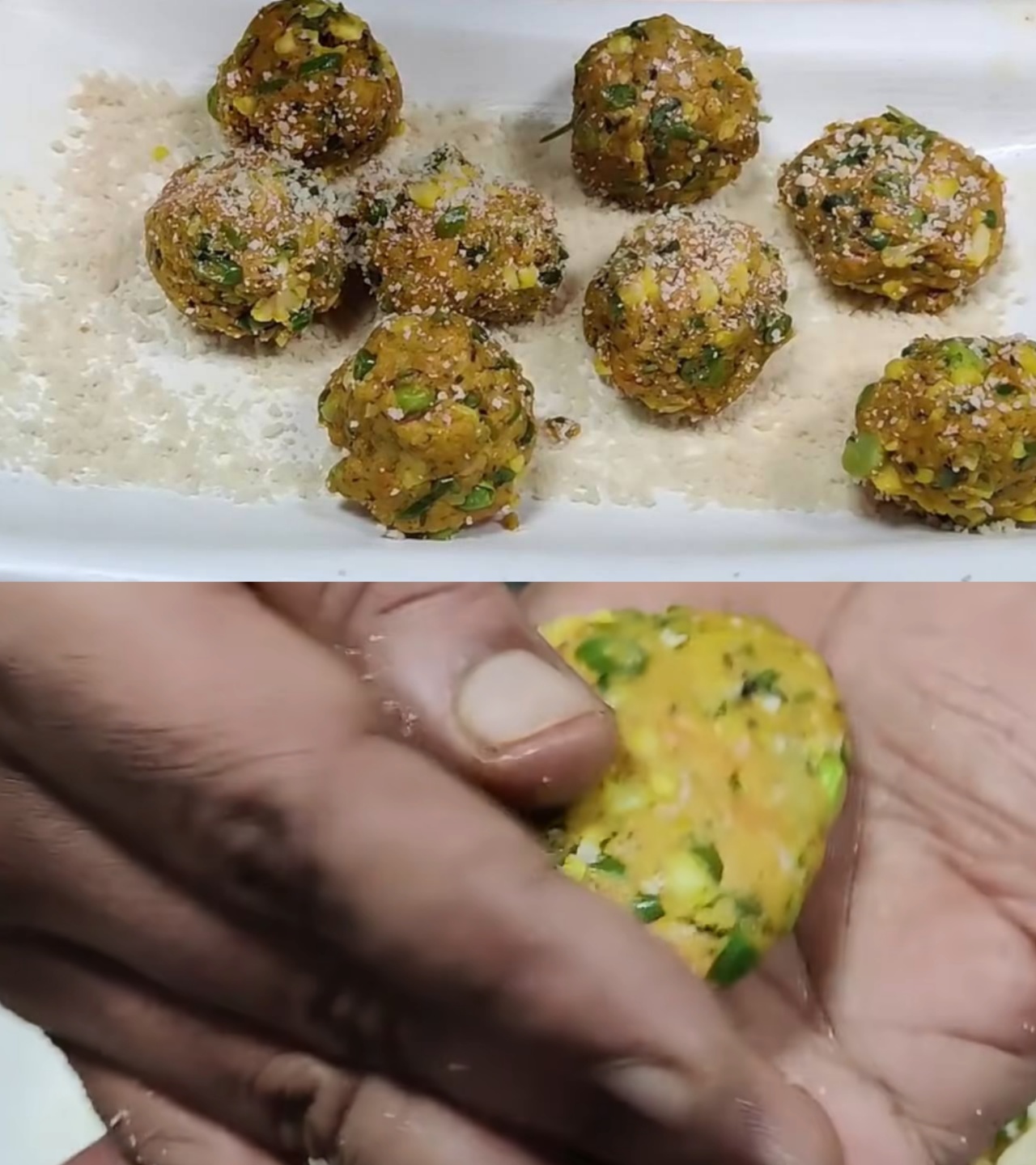 Shaping Vegetable Cutlets