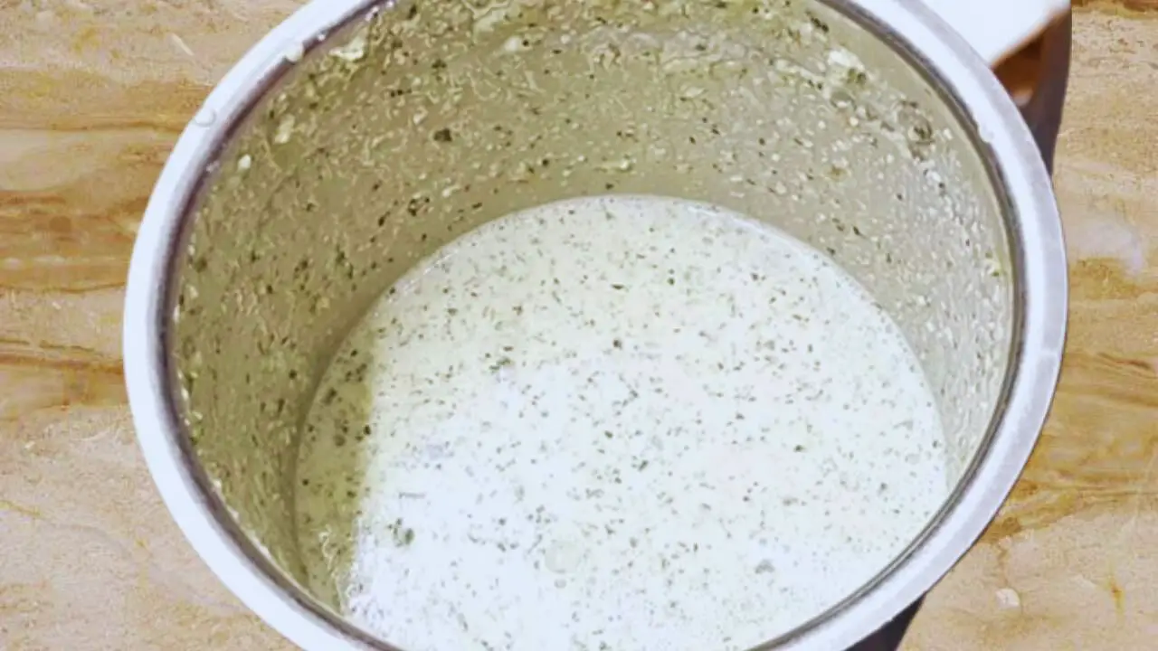 Smooth paste of Dahi Chutney
