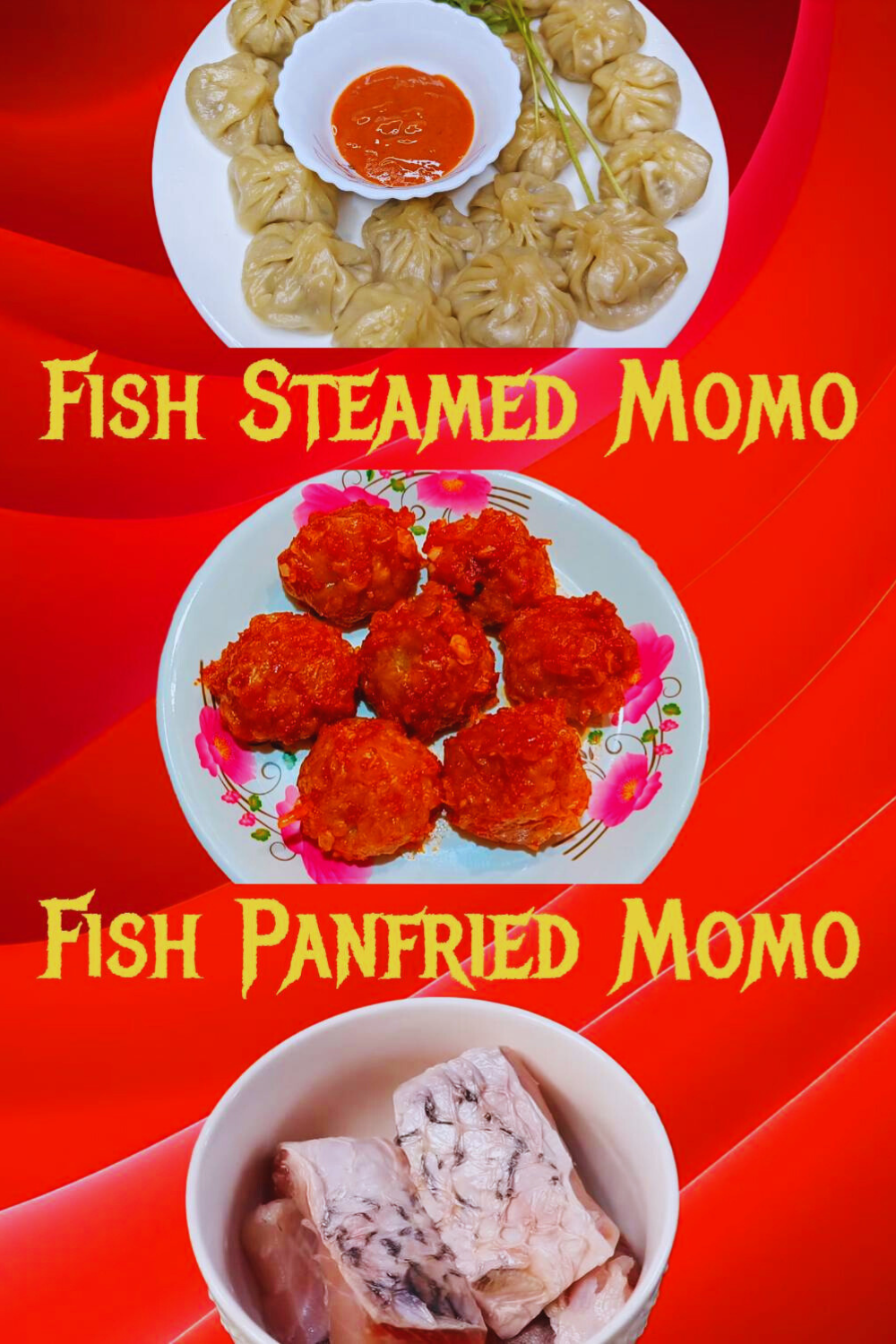 Steamed and Panfried Fish Momo