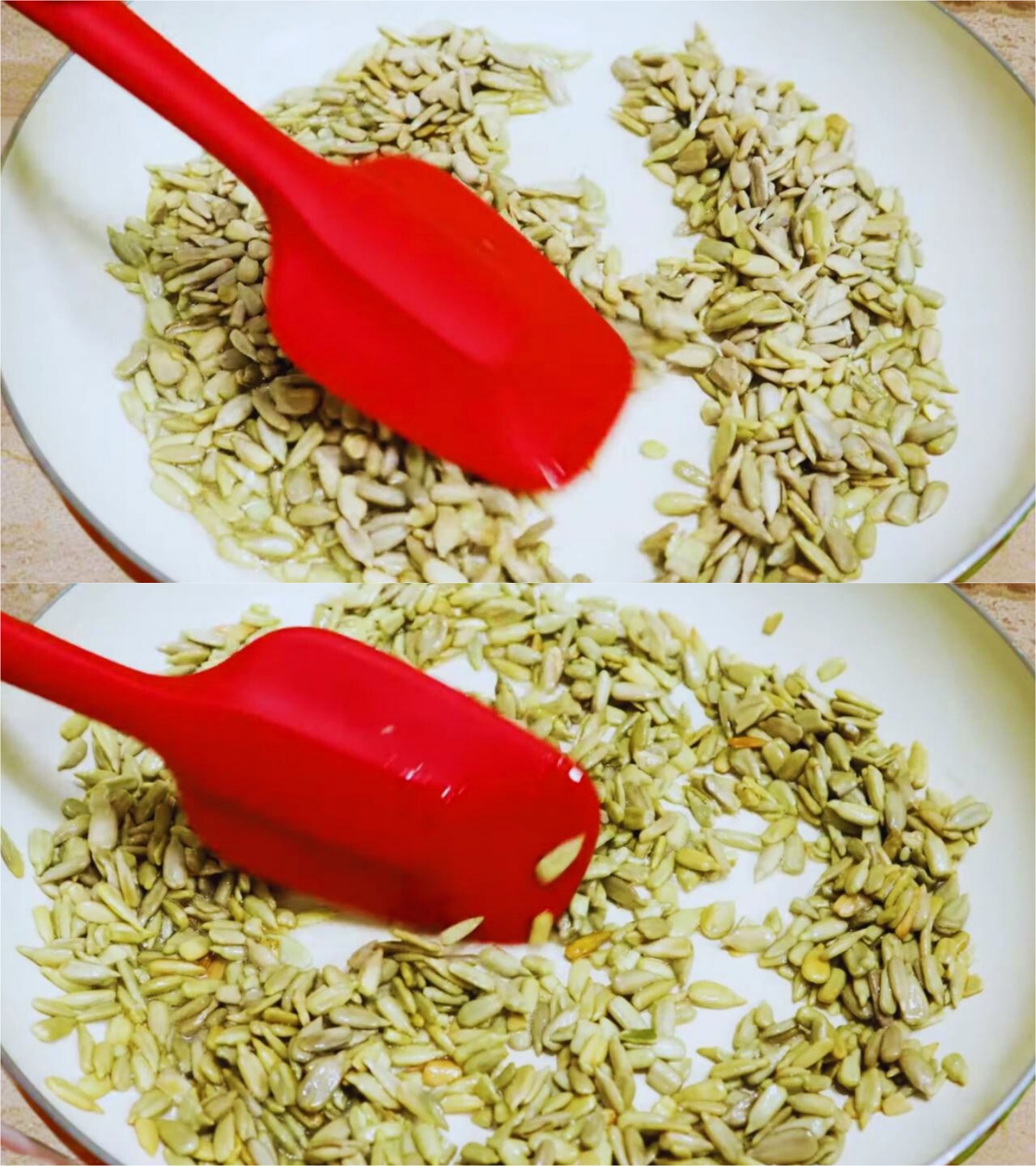 Sunflower seeds chutney recipe step 3 Sunflower seeds change color