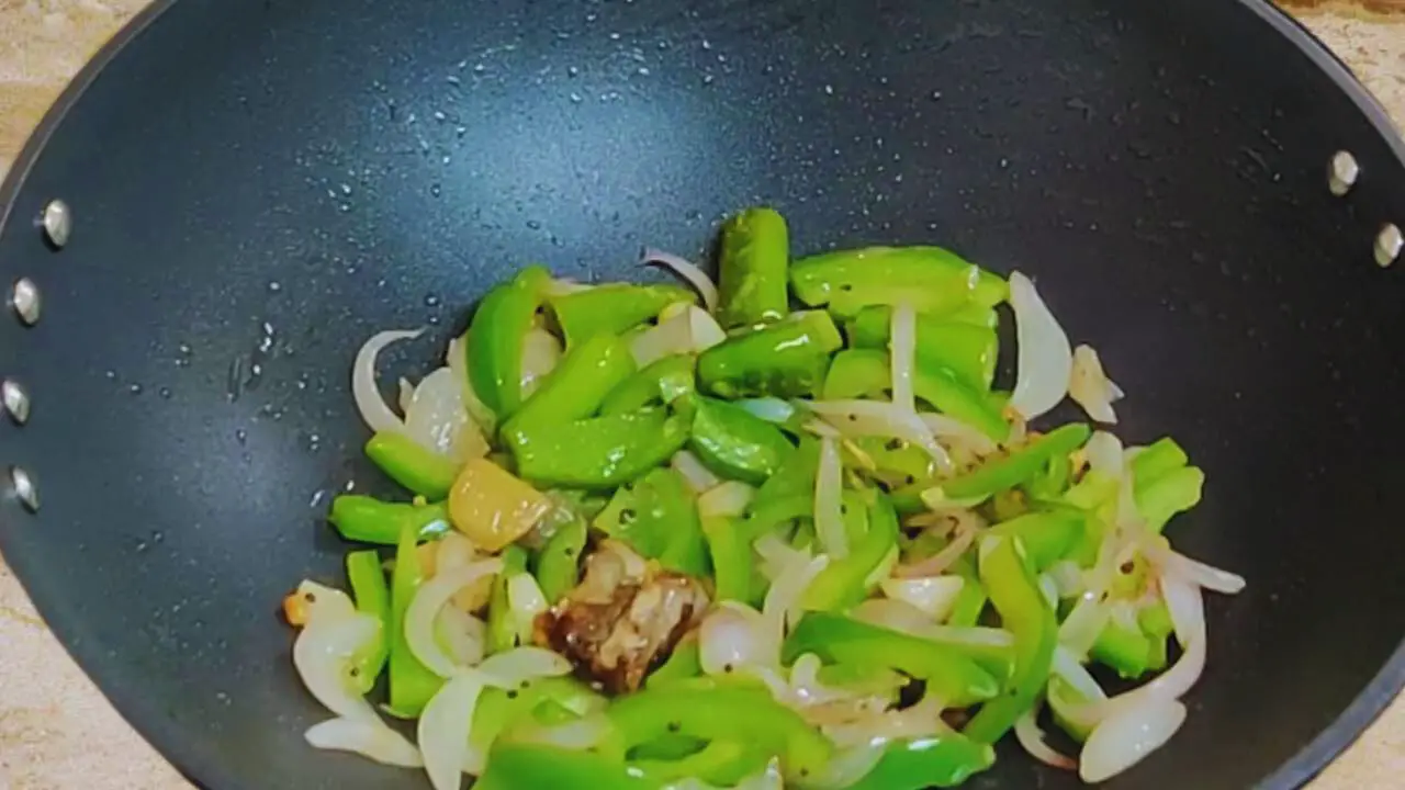 Cooking chutney ingredients till soft 
