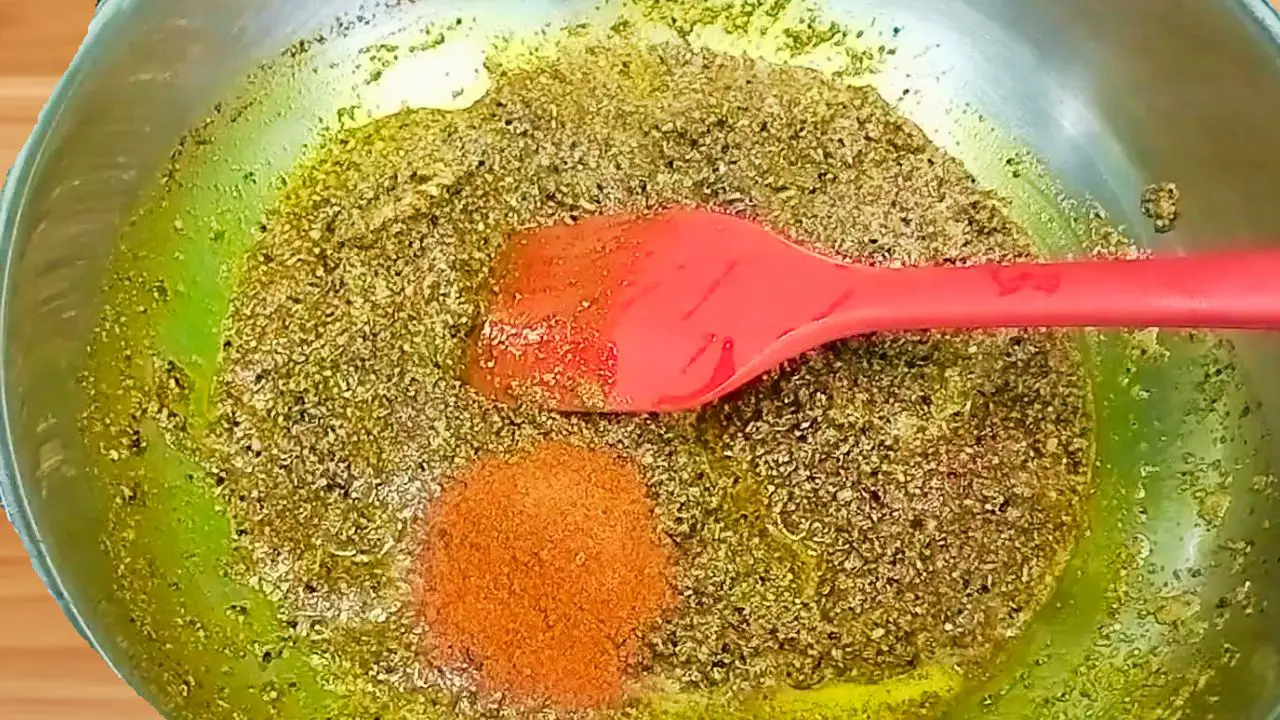 Adding red chili powder 