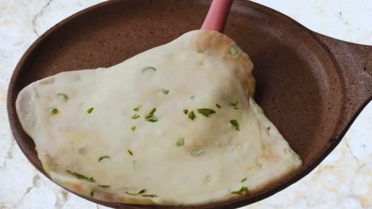 Flipping Vegetable Paratha