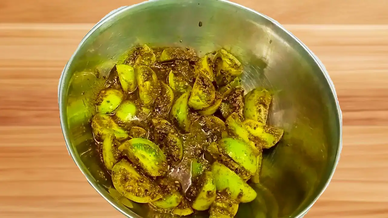 Green Tomato Pickle is ready 