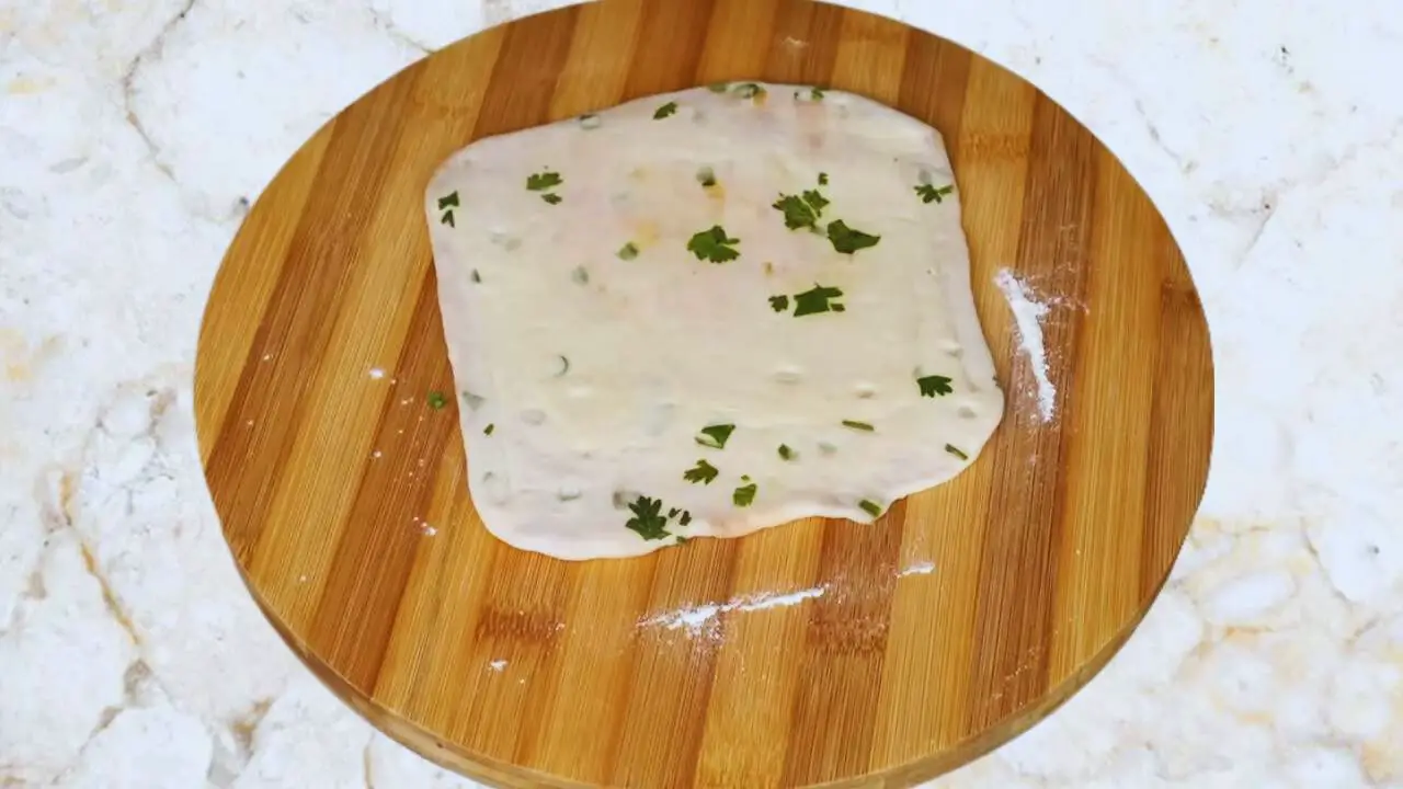 Rolling Vegetable Paratha