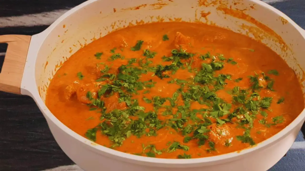 Adding coriander leaves 