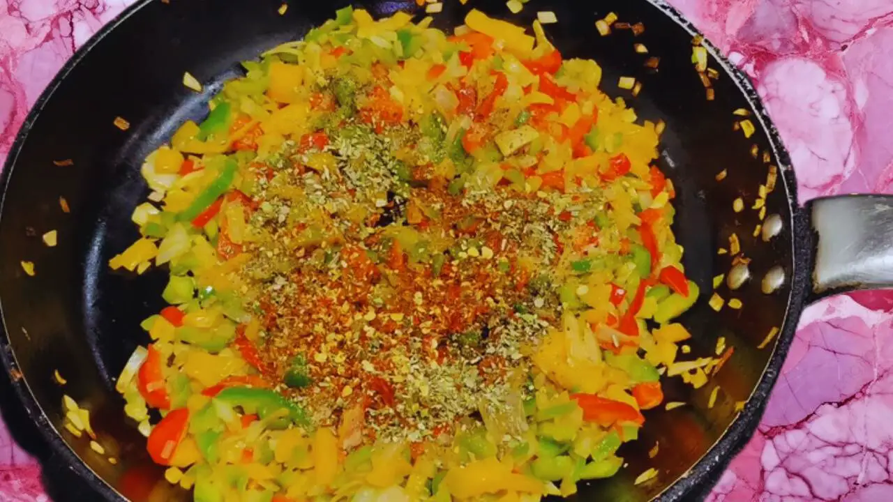 Adding powdered spices 