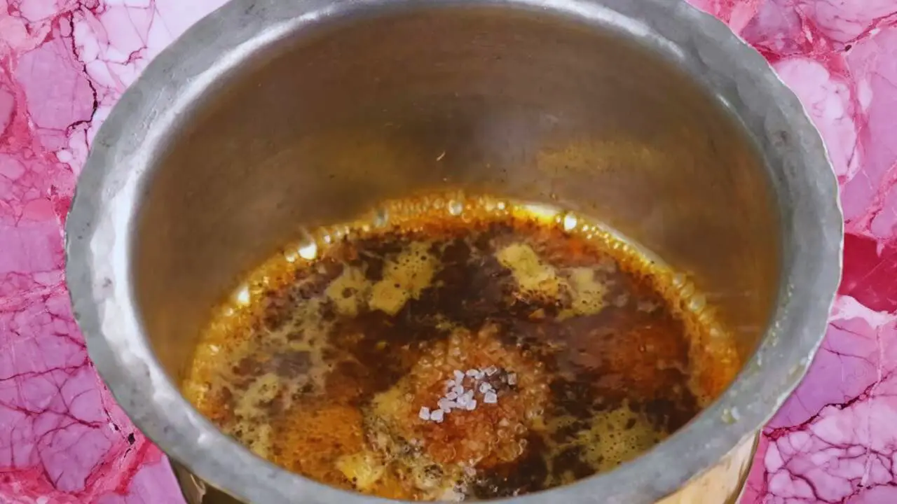 Adding tea leaves and sugar 