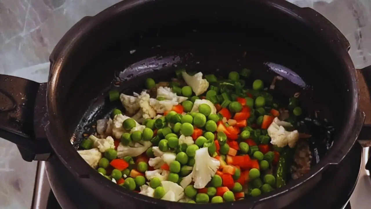 Adding vegetables