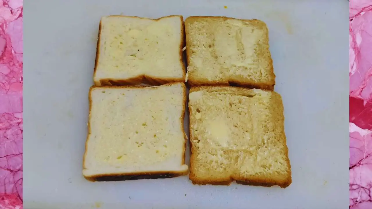 Applying butter 