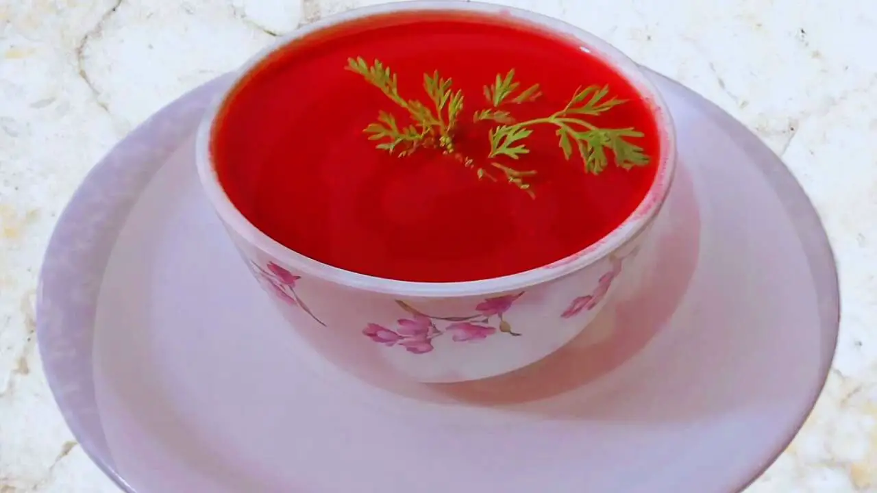 Beetroot carrot soup recipe step 11 Beetroot Carrot Soup is ready