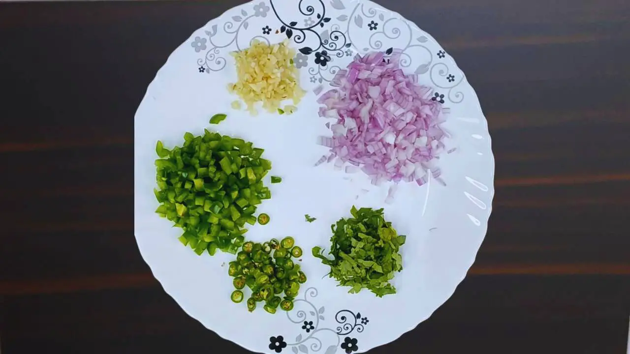 Chopped ingredients