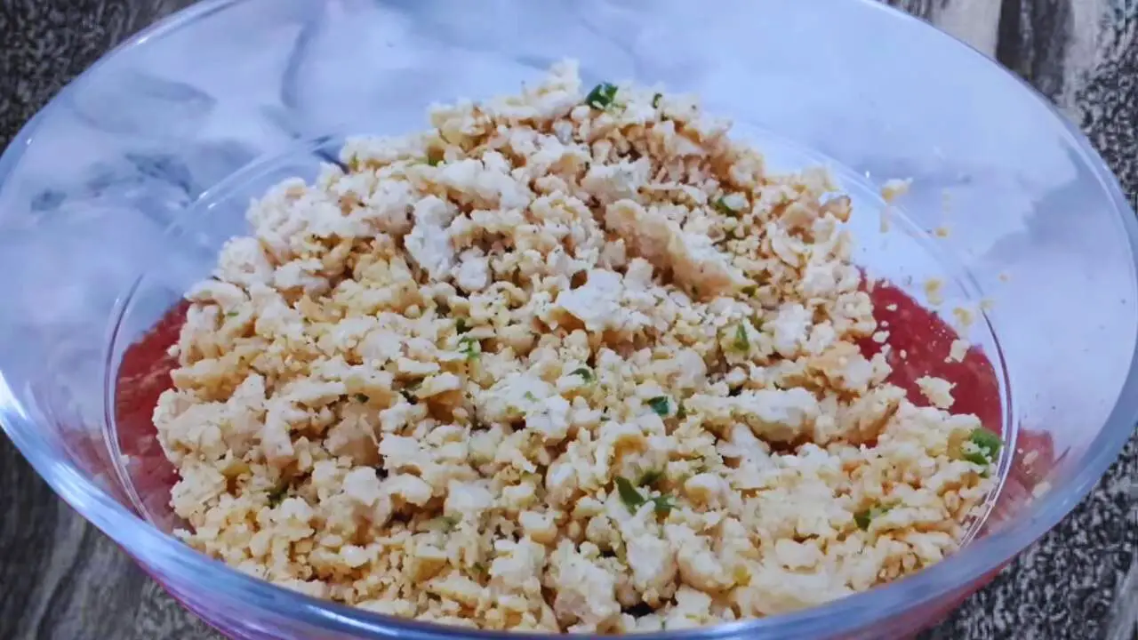 Cooling chicken filling 