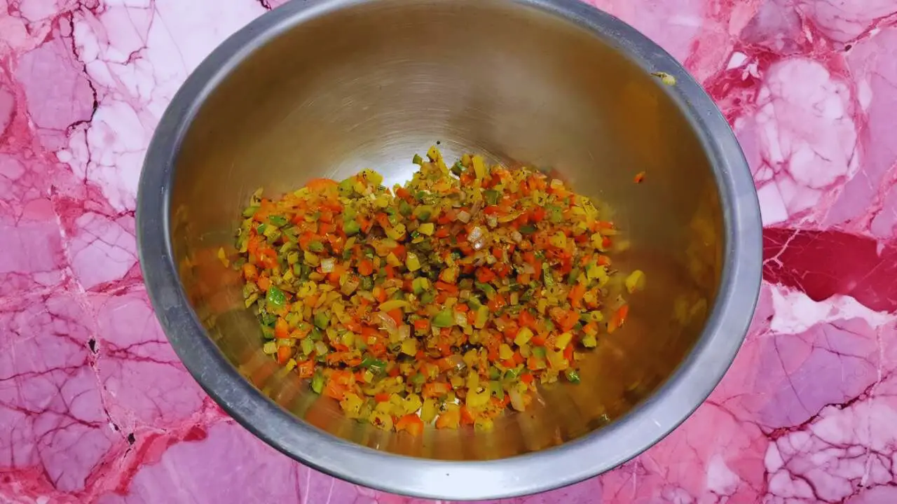 Cooling cooked vegetables 
