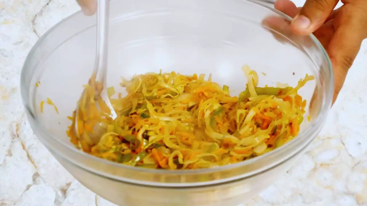 Cooling cooked vegetables 
