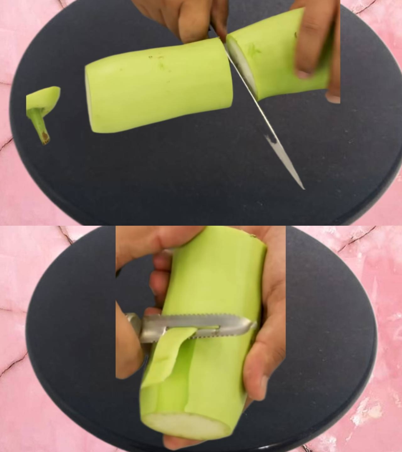 Cutting lauki 