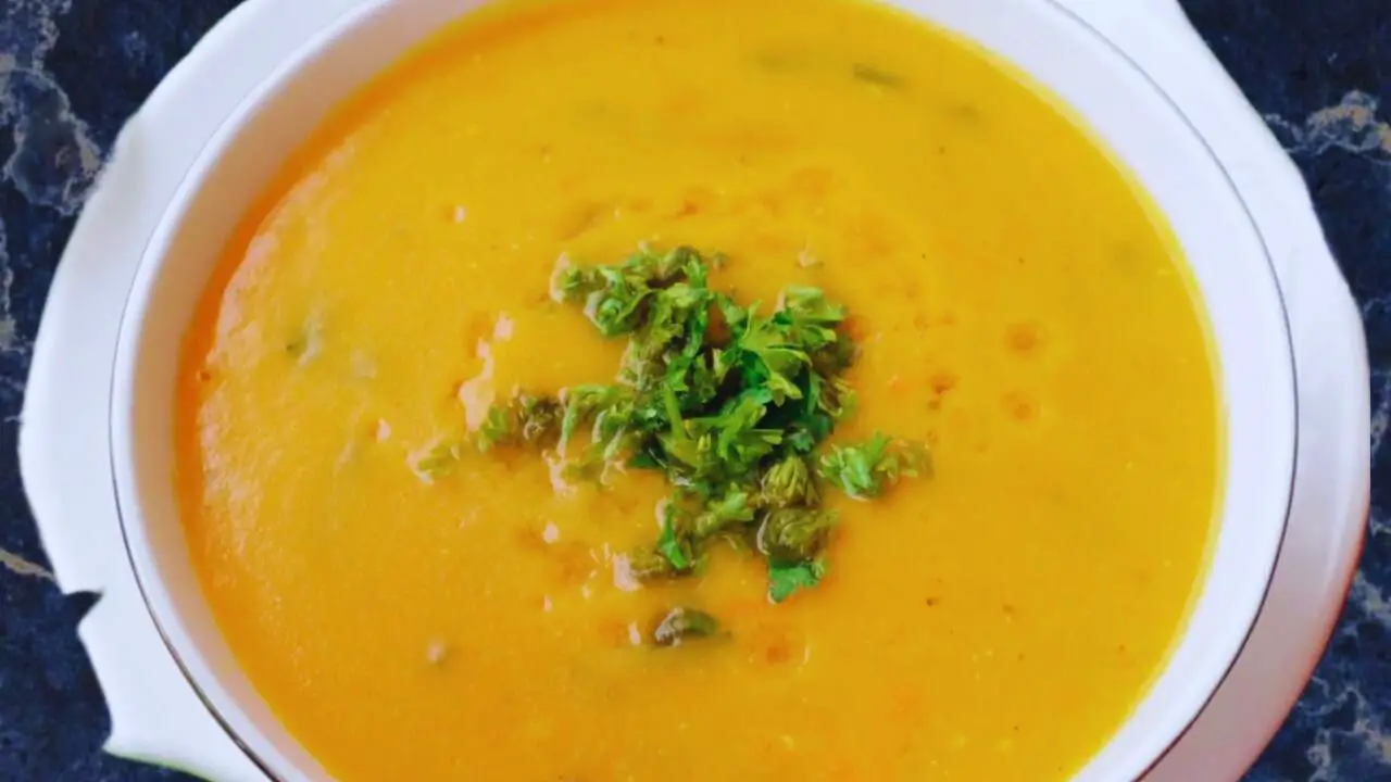 Masoor Dal Soup served 