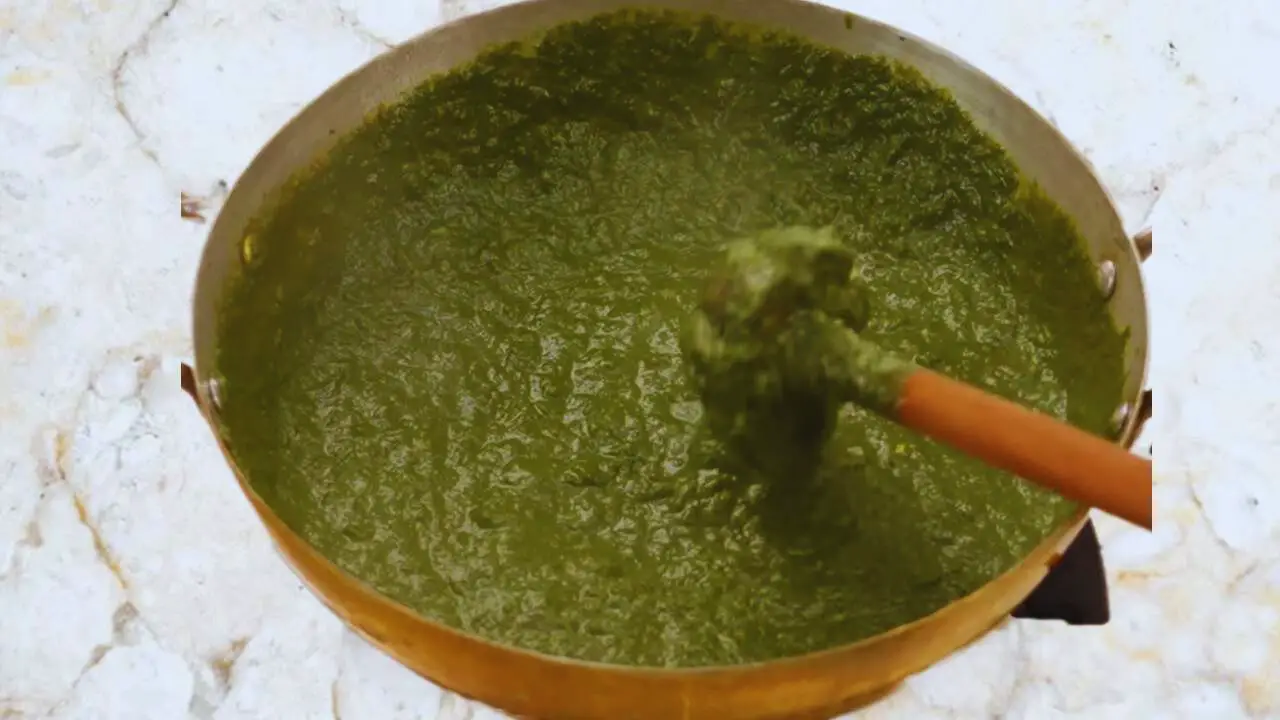 Sarson ka saag recipe step 9 Mixing saag