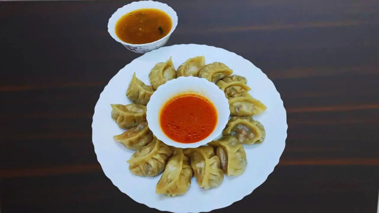 Prawn Momo served