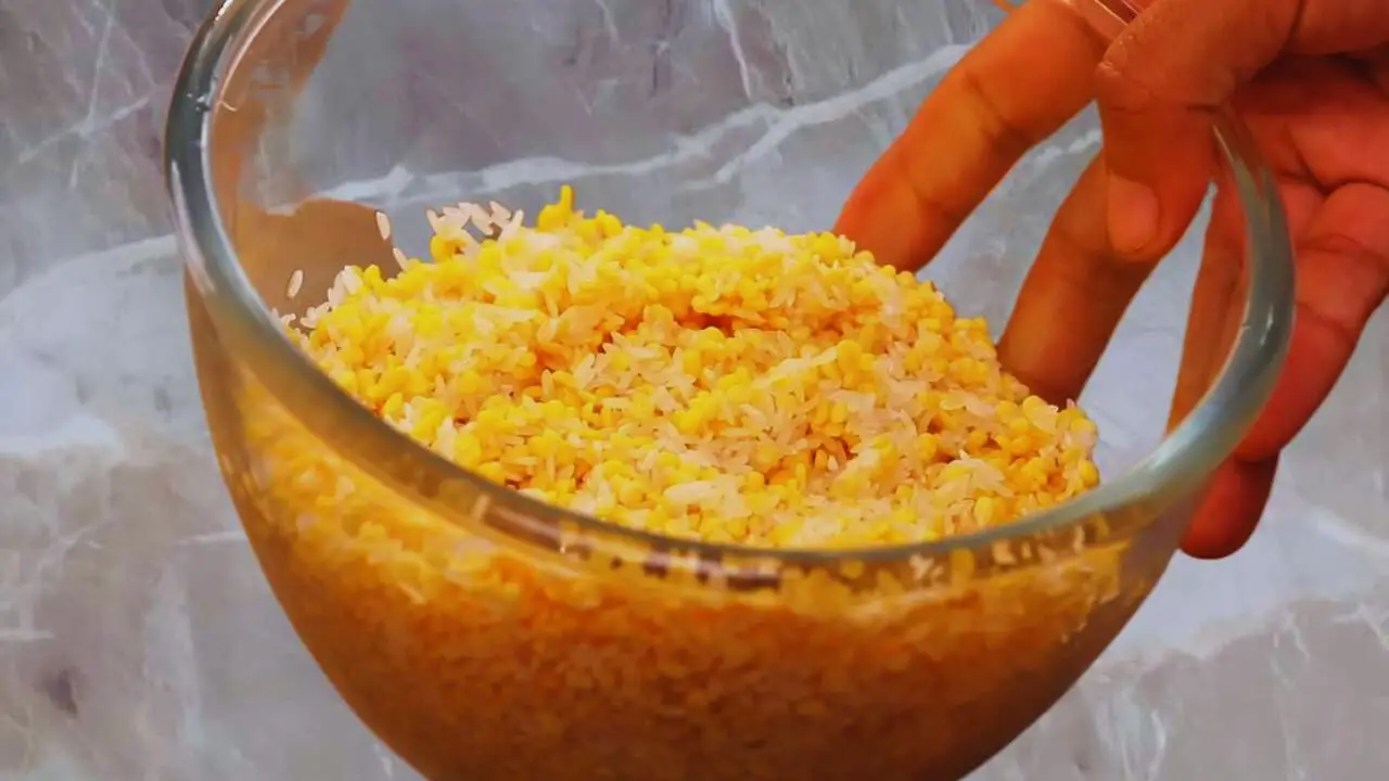 Rice and moong dal 