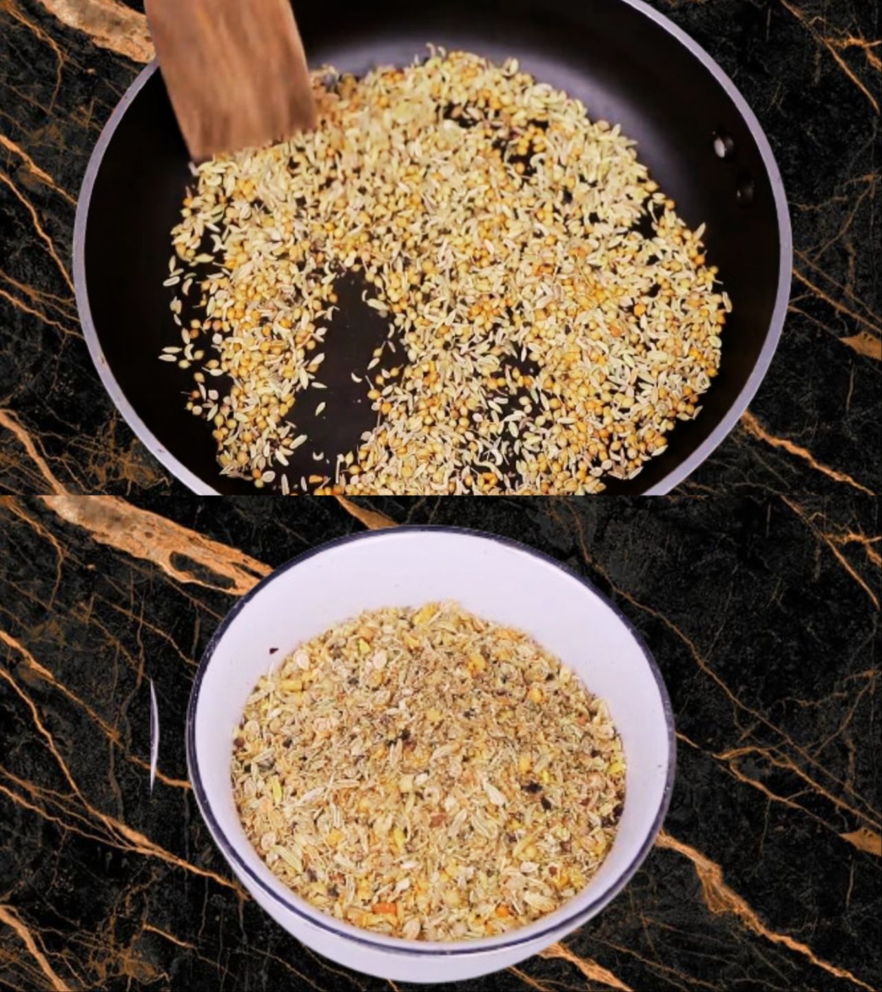 Roasting the seeds