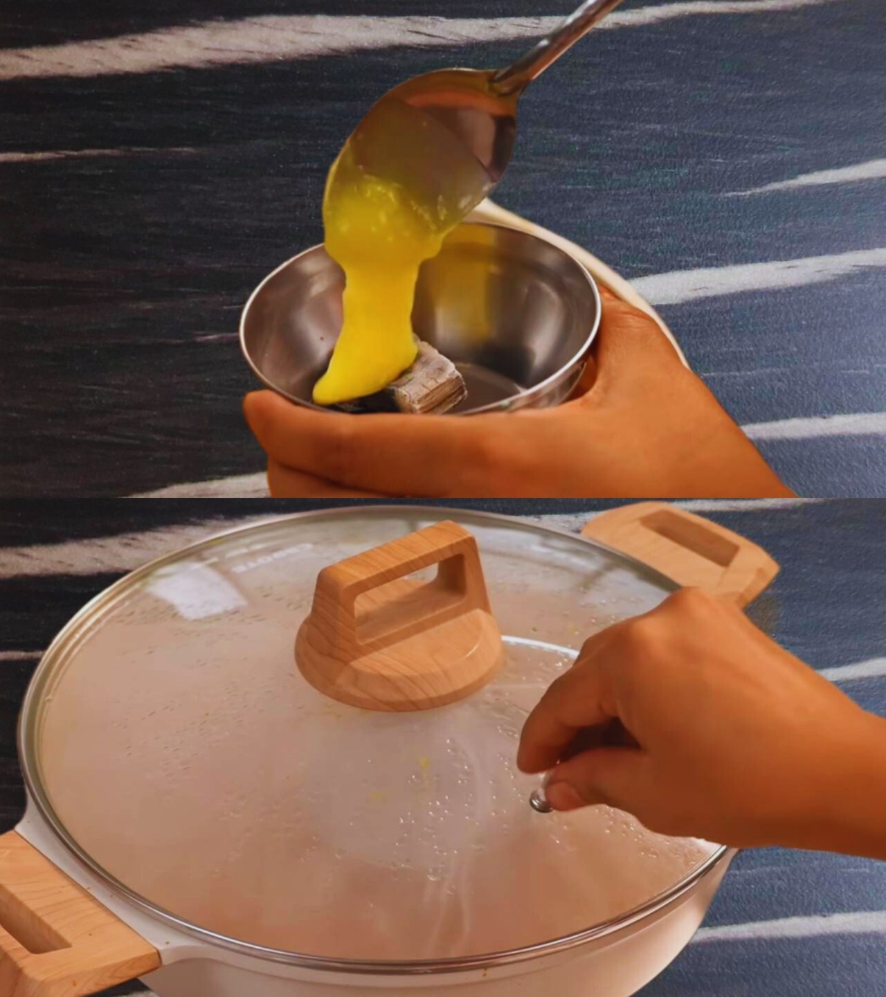 Smoking the dish 