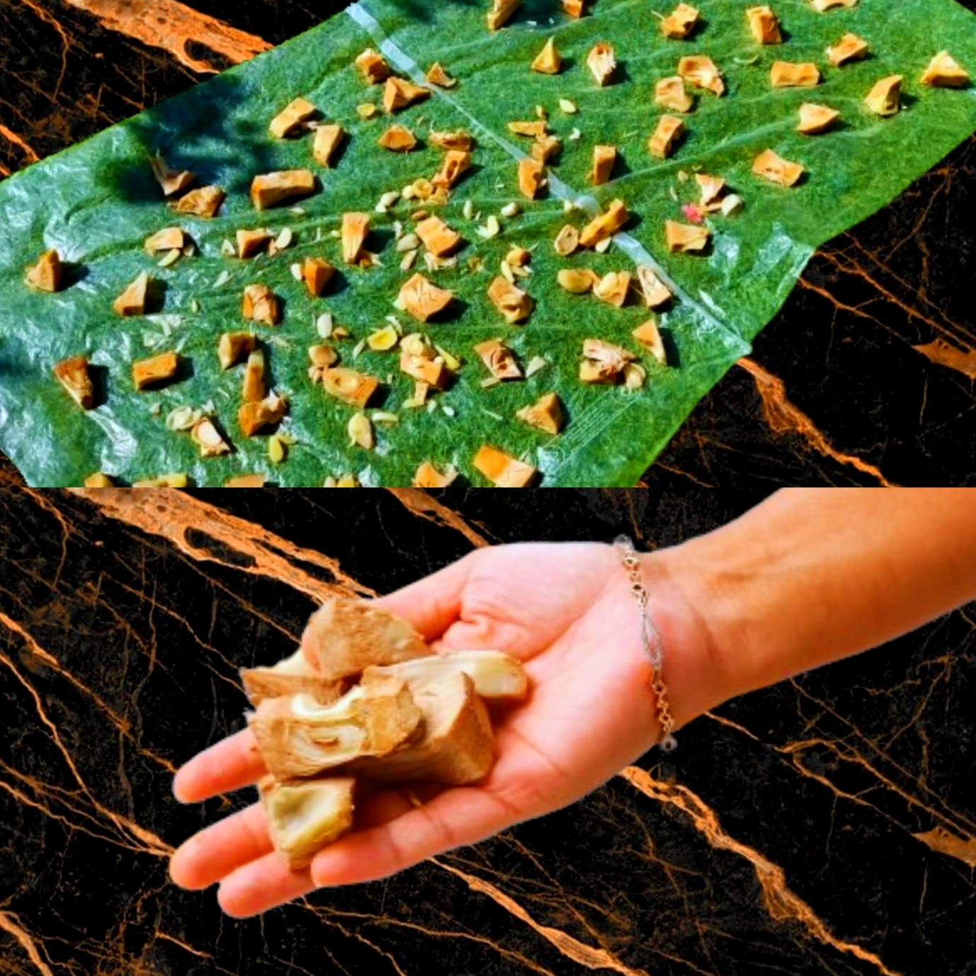 Jackfruit pickle recipe step 4 Sun-drying jackfruit pieces