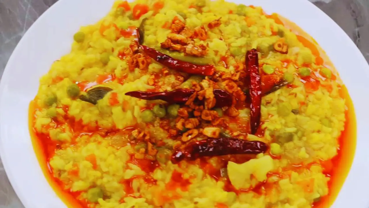 Vegetable Khichdi is ready 
