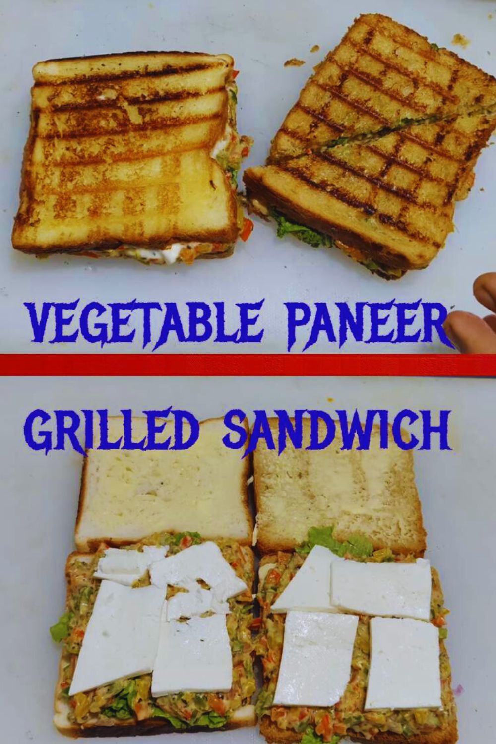 Vegetable Paneer Grilled Sandwich 