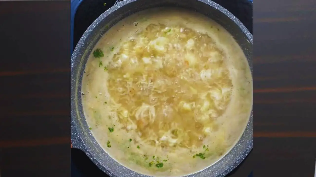 Adding coriander leaves