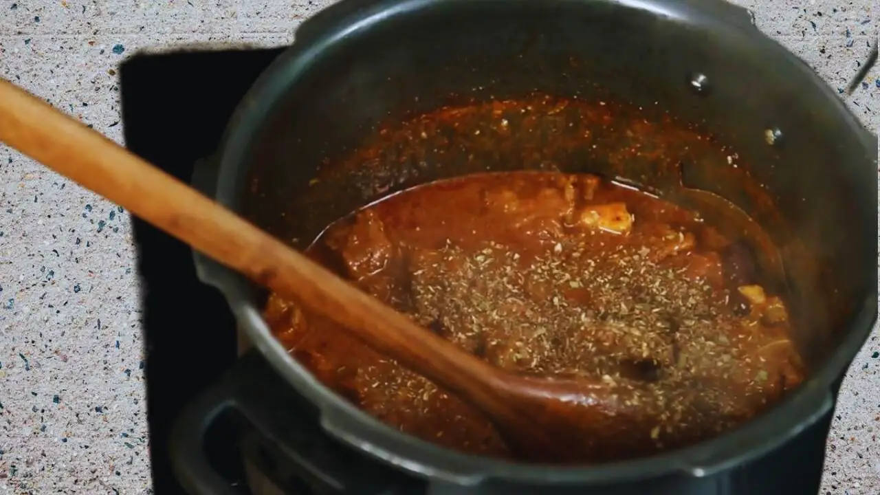 Adding garam masala powder 