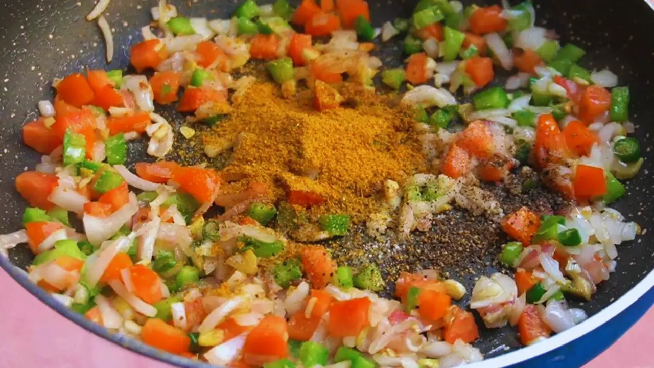 Adding powdered spices 