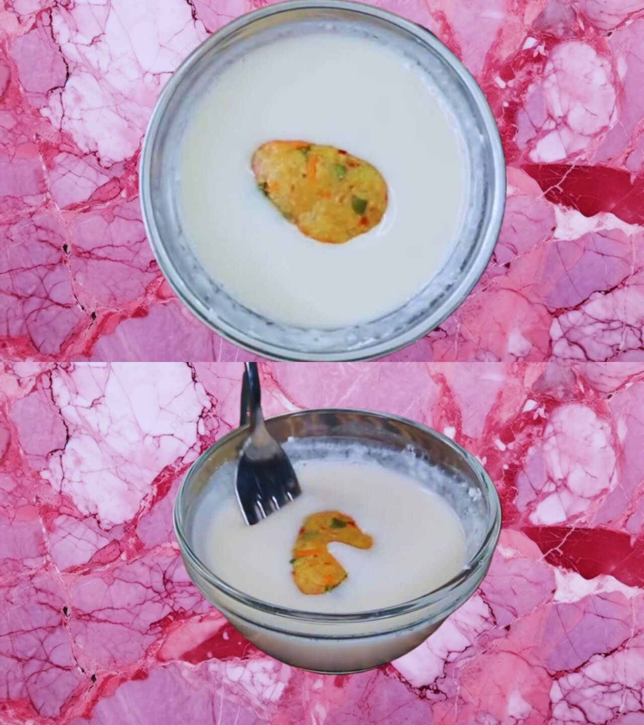 Vegetable nuggets recipe step 7 Coating Vegetable Nuggets with batter