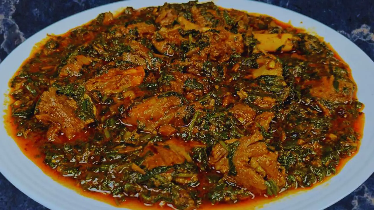 Palak Gosht served 