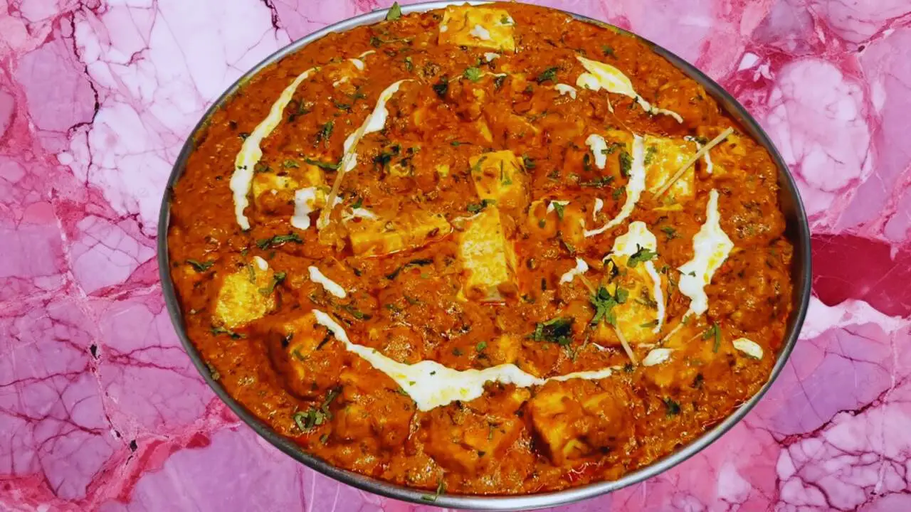Paneer Butter Masala served 