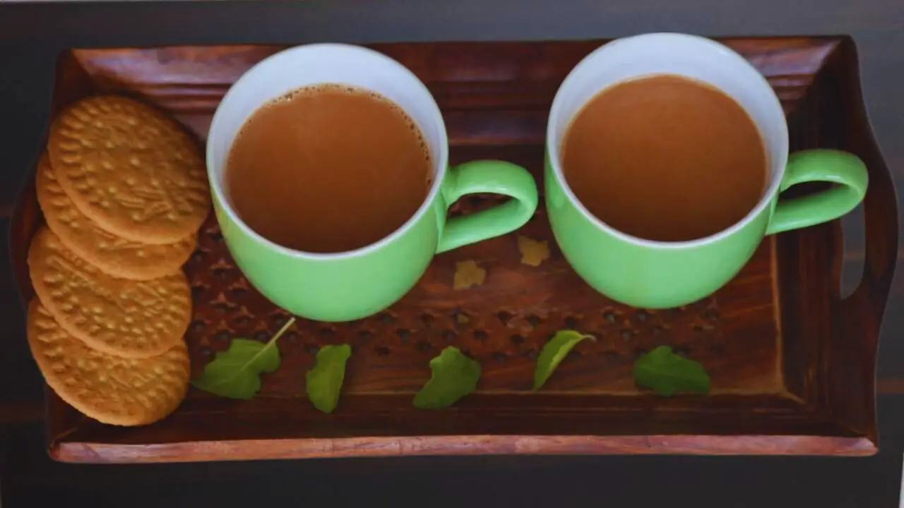 Tulsi tea recipe step 6 Tulsi Tea served