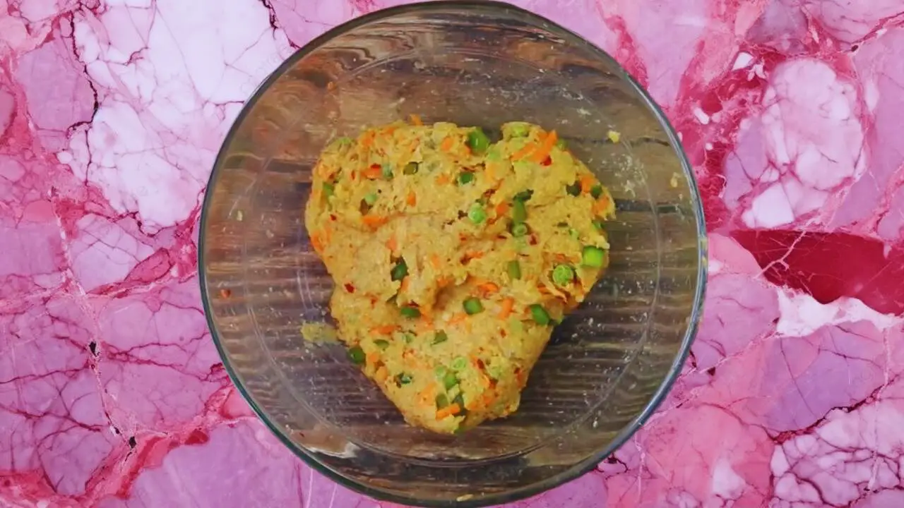 Vegetable nuggets recipe step 3 Vegetable dough