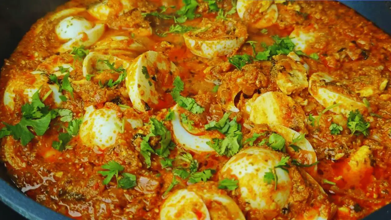 Egg tikka masala recipe step 10 Adding coriander leaves