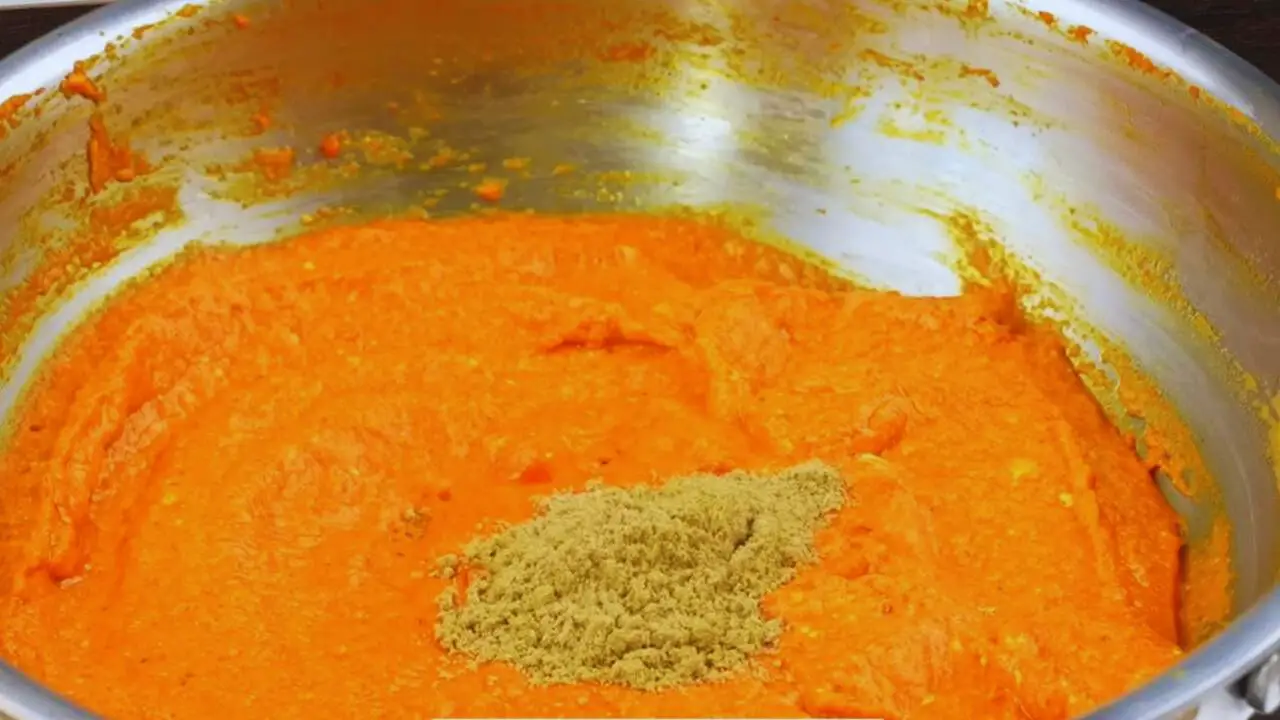 Adding coriander powder 