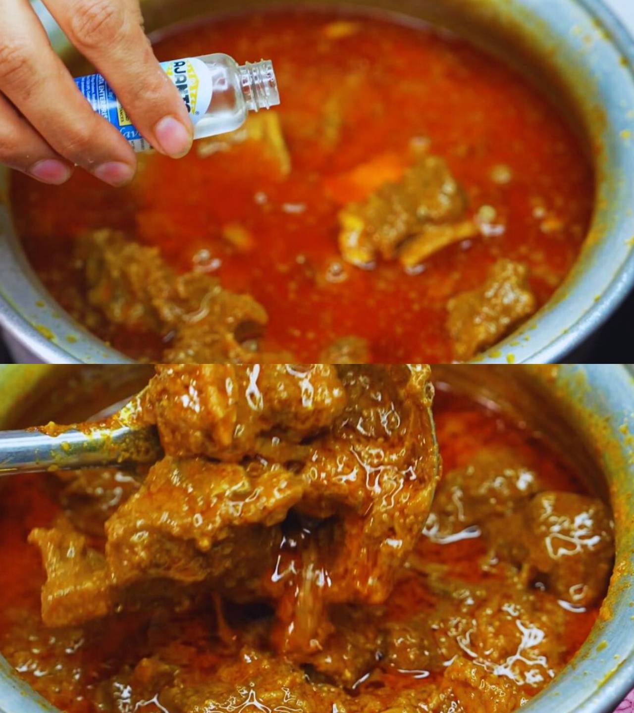 Mutton korma recipe step 15 Adding kewra water