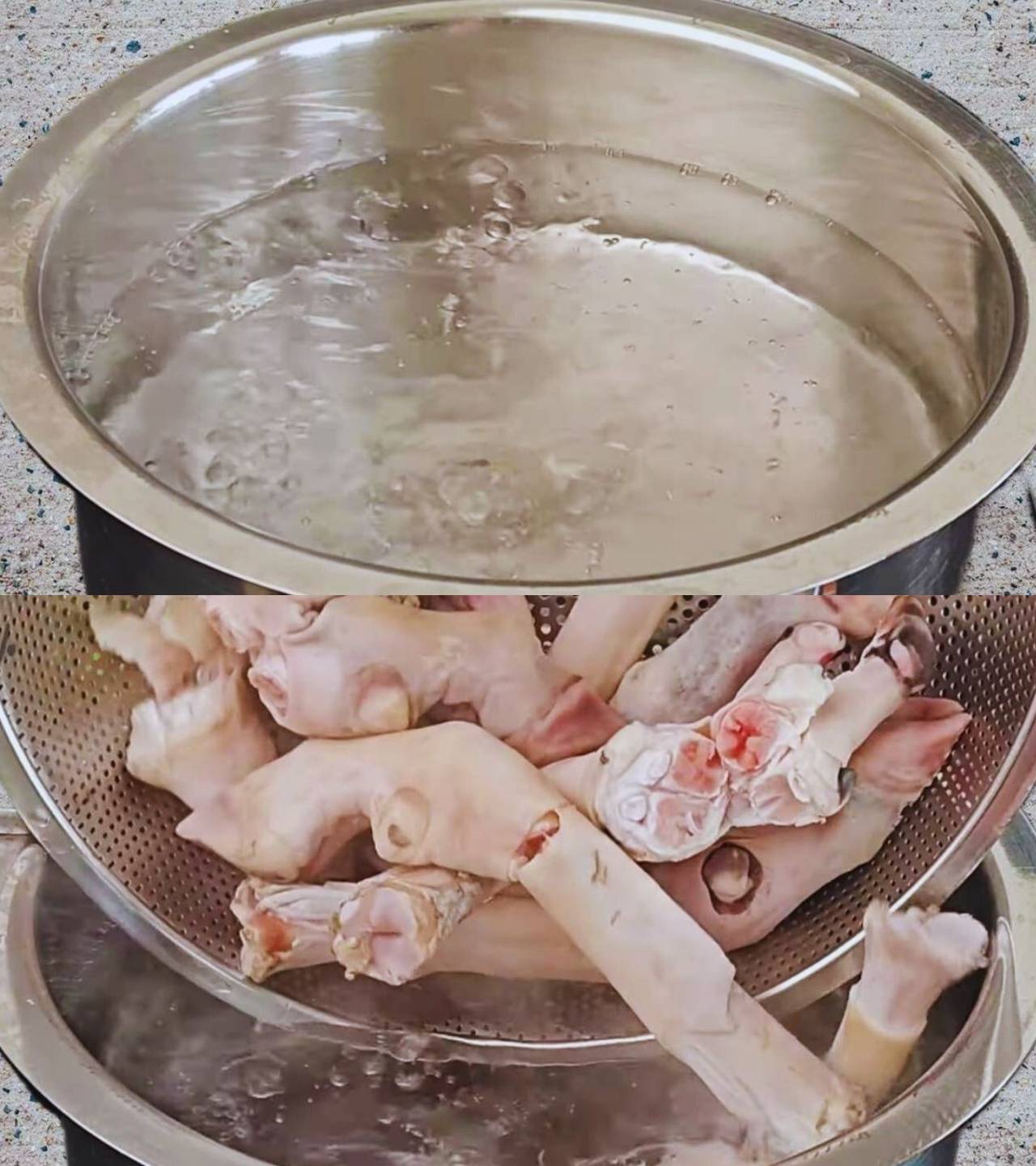 Boiling mutton paya 