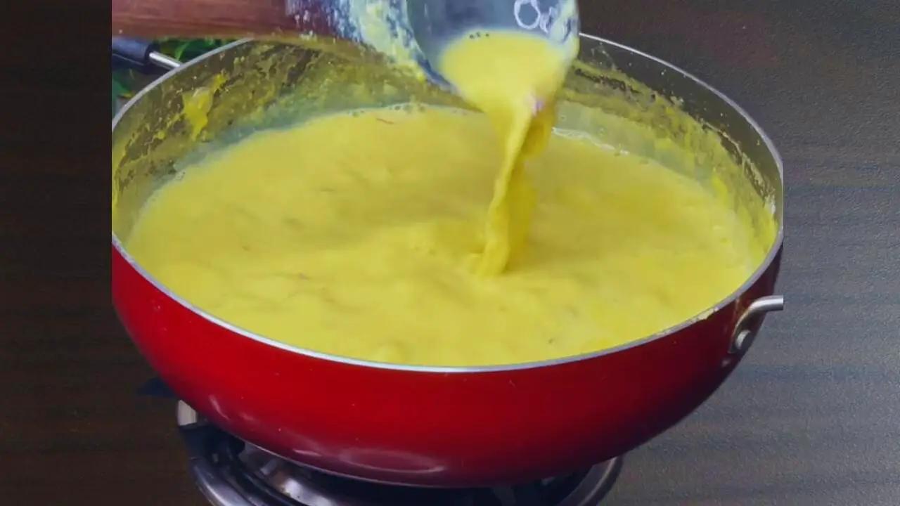 Checking consistency of Kesar Doodh 