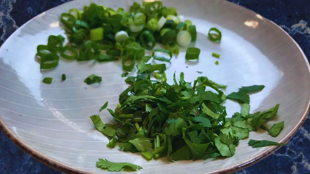 Chopped cilantro 