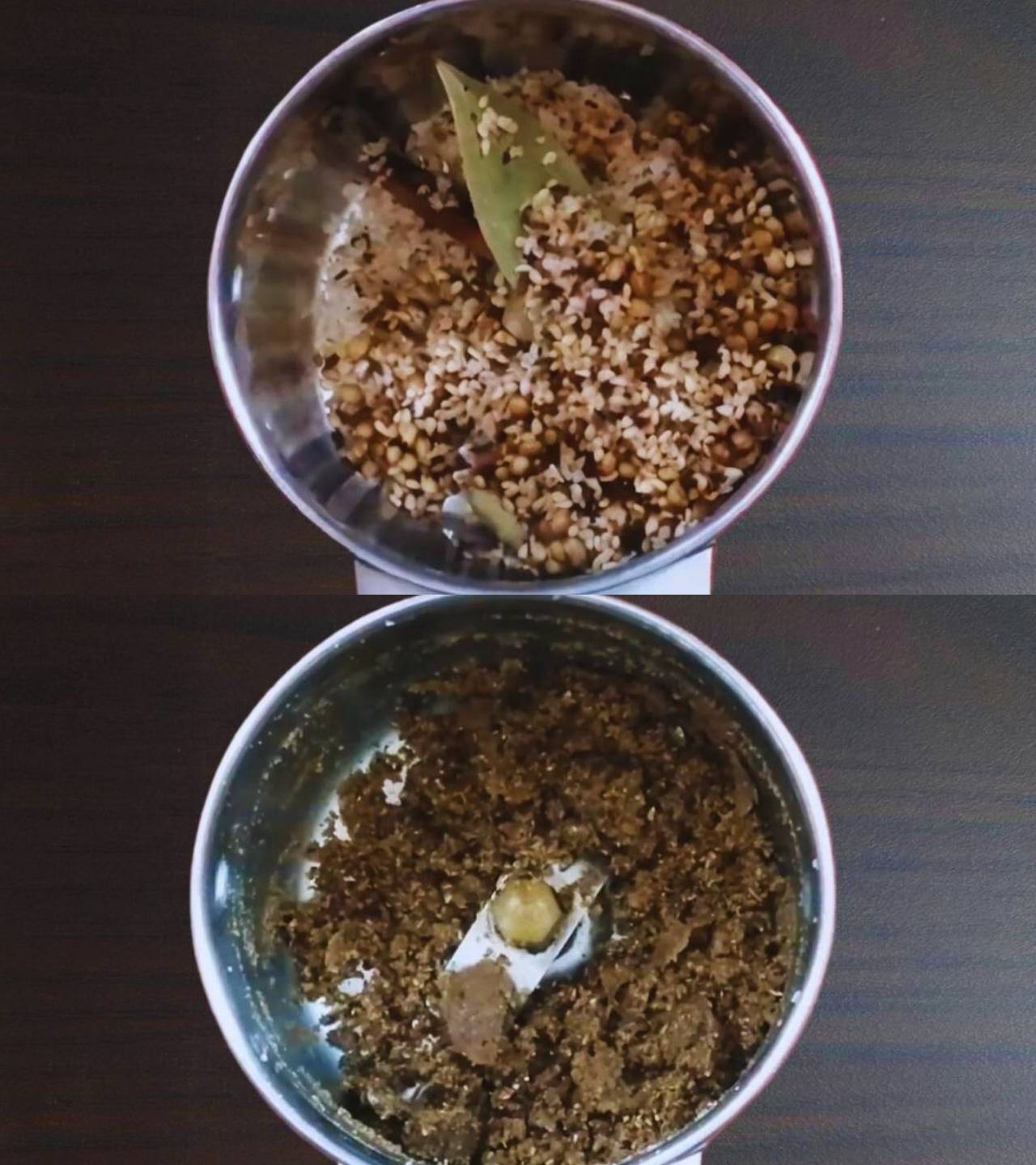 Masala bhat recipe step 3 Grinding spices