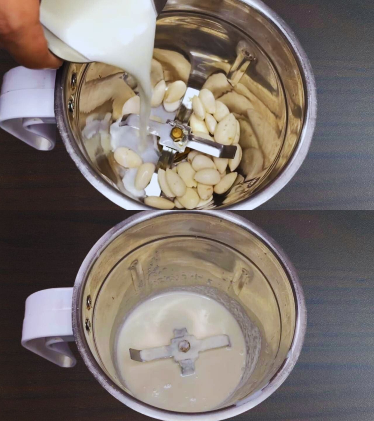 Making almond paste 