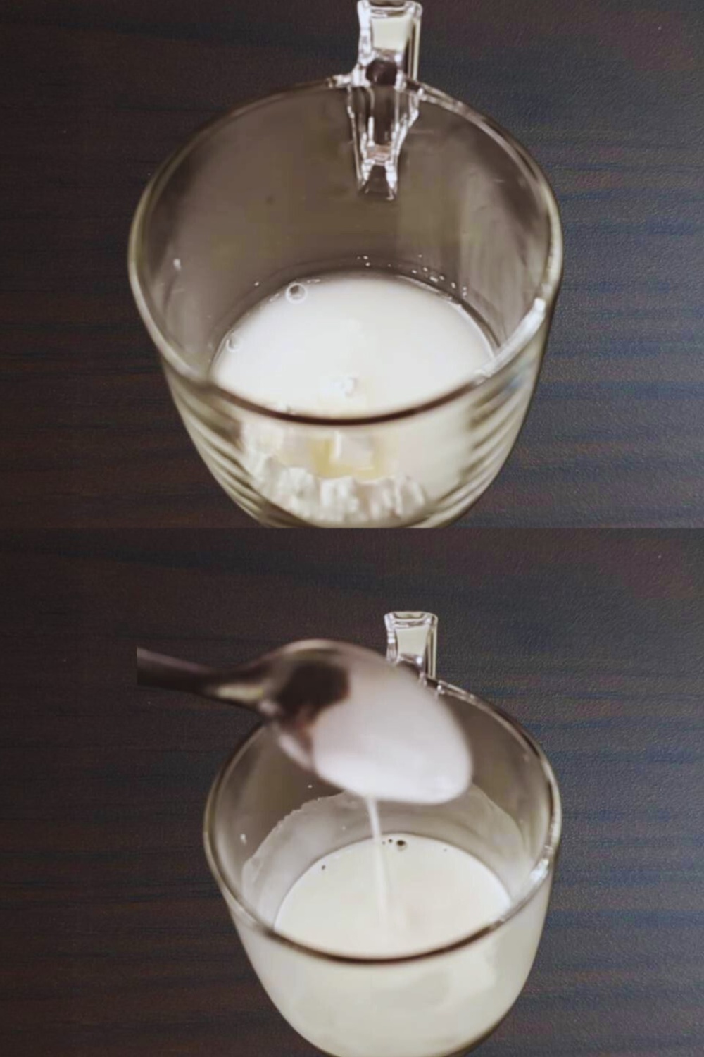 Making cornflour slurry 