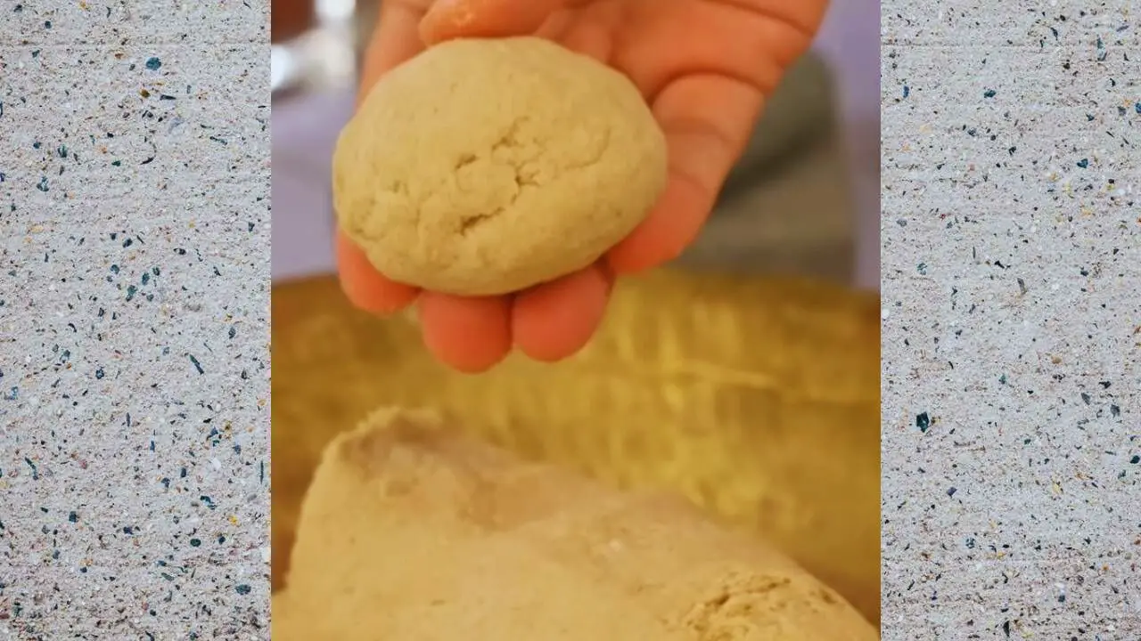 Making medium dough balls 