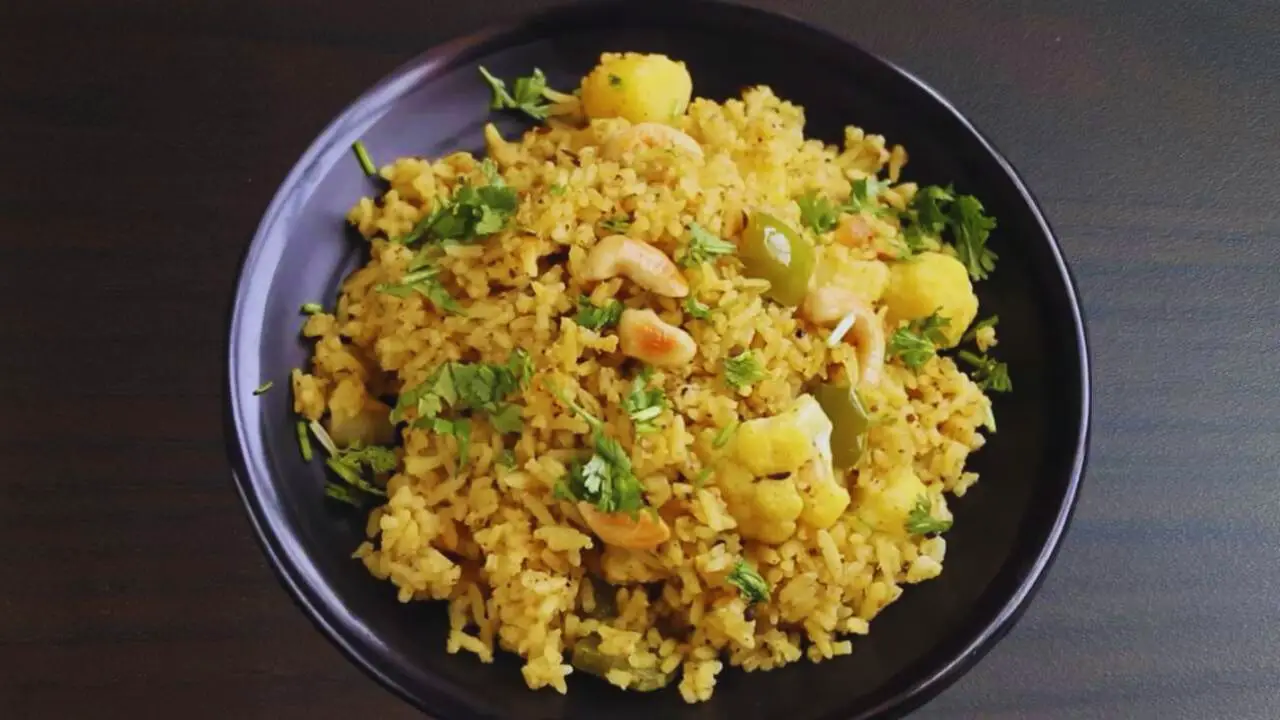 Masala bhat recipe step 10 Masala Bhat served